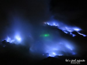 Blue fire at Kawah Ijen