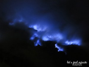 Blue fire at Kawah Ijen