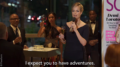 The bold type - I expect you to have adventures